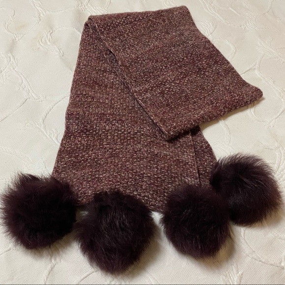 UGG Accessories - NWT UGG Cashmere Quatro Pom Scarf